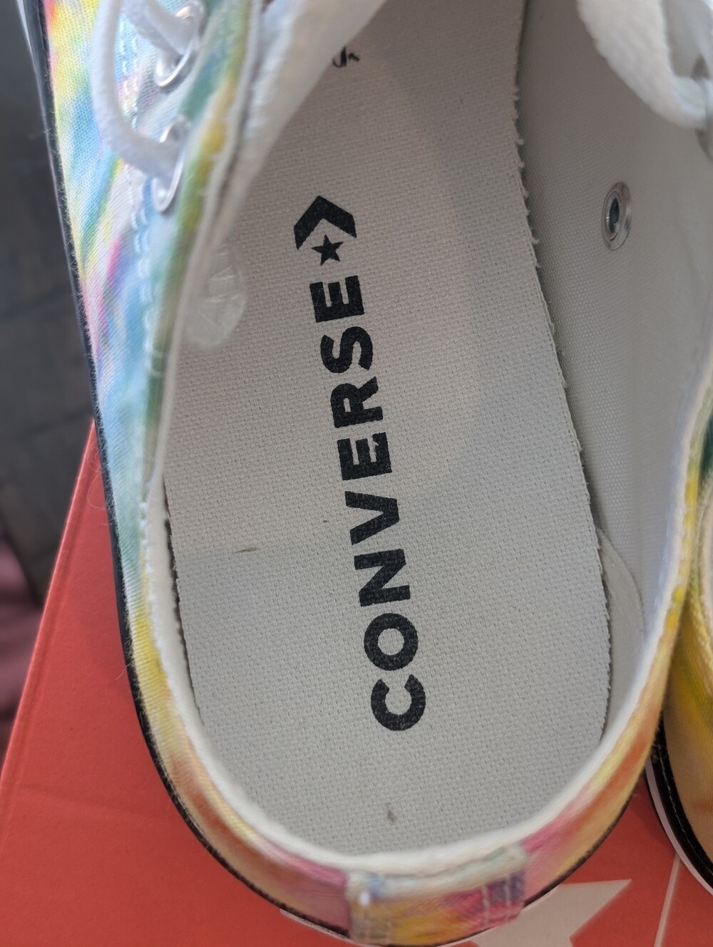 Converse Low Top All Star Multi Color Tie-dye Size 7 Sneakers - Picture 4 of 8